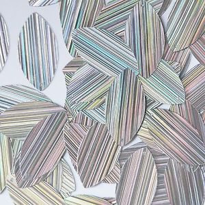 Silver City Lights Navette Leaf 1.5" Couture Sequin Paillettes. Made in USA