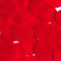 Red Sequin Round Velvet Velour Flocked Fuzzy 30mm Couture Paillettes