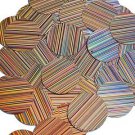 Peach Pink Sequin Round 30mm City Lights Reflective Couture Paillettes