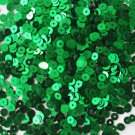 4mm Flat SEQUIN PAILLETTES ~ GREEN  Metallic ~ Made in USA