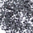 6mm Flat Loose Sequin Paillette Crystal Black Marbled Mottled Transparent