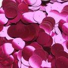 20mm Sequins Center Hole Fuchsia Pink Metallic. Made in USA