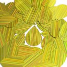 Yellow Sequins City Lights Teardrop 1.5 inch Reflective Couture Paillettes