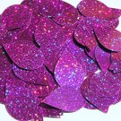 Purple Glitter Sparkle Sequins Teardrop 1.5 inch Large Couture Paillettes