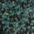 5mm Flat Round Loose SEQUIN PAILLETTE ~ Van Gogh STARRY NIGHT Blue Green Premium
