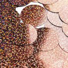 Copper Hologram Multi Reflective Sequins Round 1.5" Large Couture Paillettes