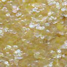 5mm Cup Sequins Light Apricot Crystal Rainbow Iris Iridescent. Made in USA