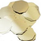 Gold Shiny Metallic Sequins 30mm Octagon Large Couture Paillettes
