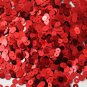 5mm Flat SEQUIN PAILLETTES ~ RED Metallic ~ Round Disc ~ Made in USA.