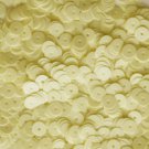 6mm Flat SEQUIN PAILLETTE ~ Opaque EGGSHELL VANILLA ~ Round ~ Made in USA