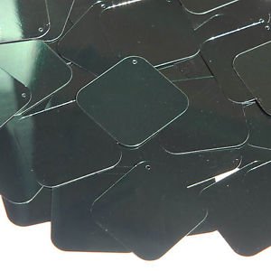 Forest Green Metallic Shiny Sequin Square Diamond 1.5 inch Couture Paillettes