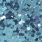 4mm Flat SEQUIN PAILLETTES Loose ~ Light Sky Blue Metallic ~ Made in USA.