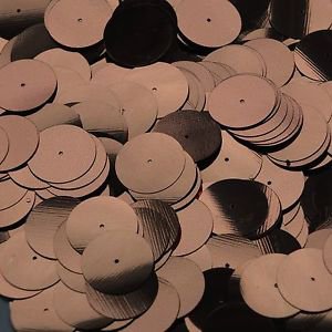 20mm Sequins Center Hole Bronze Brown Metallic. Made in USA