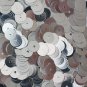 6mm Flat SEQUIN PAILLETTES ~ SILVER Metallic ~ Round Disc ~ Made in USA