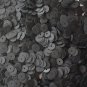 6mm Flat SEQUIN PAILLETTES ~ BLACK Matte SILK FROST ~ Round Disc ~ Made in USA