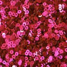 3mm Flat SEQUIN PAILLETTES ~ Hot Pink FLUORESCENT Metallic ~ Made in USA.