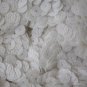 White Sequin 8mm Flat PAILLETTES ~ SNAKESKIN LIZARD effect ~ Made in USA