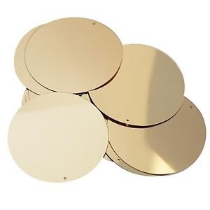 Gold Shiny Metallic Sequins Shiny Round 2" Large Couture Paillettes