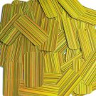 Yellow Sequins City Lights Rectangle 1.5 inch Reflective Couture Paillettes