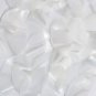 Sequin Oval 1.5 inch Raw Silk Crystal Illusion. Large Paillettes. Made in USA.