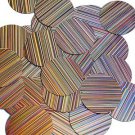 Peach Pink Sequin Round 1.5 inch City Lights Reflective Large Couture Paillettes