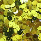 6mm Flat Loose SEQUINS PAILLETTES ~ Metallic YELLOW ~ Round Spangle