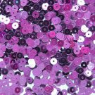 4mm Flat SEQUIN PAILLETTES Loose ~ Purple Metallic ~ Made in USA.