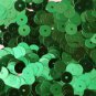 6mm Flat SEQUIN PAILLETTES ~ GREEN Metallic ~ Round Disc ~ Made in USA