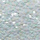 6mm Flat Loose Sequin Paillette Pale Blue Opaque Rainbow Iris Made in USA