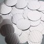 Round Sequin 30mm Pink Silver Chevron Zig Zag Pattern Metallic