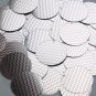 Round Sequin 30mm Pink Silver Chevron Zig Zag Pattern Metallic