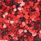 5mm Flat SEQUIN PAILLETTES ~ Red PRISM MULTI Reflective METALLIC ~Made in USA