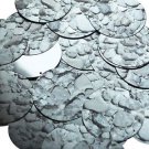 Round Sequin 1.5" Gray Stone Rocks Pebbles Gravel Silver Metallic