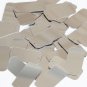 Silver Metallic Sequin 2 hole Rectangle 1.5 inch Couture Loose Paillettes