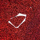 Red Glitter Hologram Reflective Fishscale Fin 1.5" Couture Sequin Paillettes