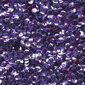 4mm Cup Sequins Loose Paillettes ~ Deep Purple Shiny Metallic ~ Made in USA