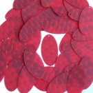 3D Red Oval Sequin 1.5 inch Dimensional Reflector Paillettes. Made in USA.
