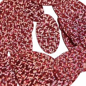 Pink Sequin Oval Glitter Hologram Reflective 1.5 inch Large Couture Paillette