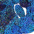 Blue Sapphire Sequins Oval Hologram Glitter 1.5 inch Large Couture Paillettes