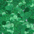 Flat SEQUIN 10mm Loose PAILLETTES ~ GREEN Laser MULTI  HOLOGRAM Reflective