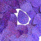 Violet Blue Sequin Teardrop Glitter Hologram 1.5 inch Large Couture Paillettes