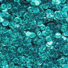 SEQUIN FACET 8mm Cup Loose Paillette Peacock Teal Hologram Multi ~ Made in USA