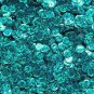 SEQUIN FACET 8mm Cup Loose Paillette Peacock Teal Hologram Multi ~ Made in USA