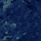 6mm Flat Round Sequin Paillettes ~ Navy Blue Matte Silk Frost Premium