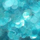 10mm Flat SEQUIN Loose PAILLETTES ~ Transparent Light AQUA BLUE ~ Made in USA