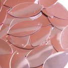 Pink Navette Leaf Sequins Shiny Metallic 1.5 inch Couture Paillettes