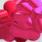 Hot Pink Fluorescent Sequin Metallic Round 1.5 inch Large Couture Paillettes