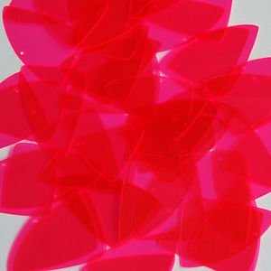 Pink Fluorescent Transparent Fishscale Fin 1.5 inch Couture Sequin Paillettes