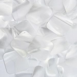 Sequin Square Diamond 1.5 inch Raw Silk Crystal Illusion. Large Paillettes.