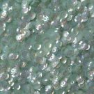 5mm Cup SEQUIN FACET Loose Paillettes ~ Transparent Mint Green Iris Rainbow
